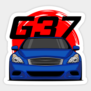 Front Blue G37 JDM Sticker